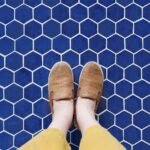 Blue Hexagon Ceramic Mosaic Tiles 001
