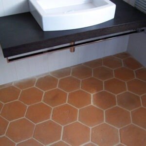 Hexagon 6x6 inch Natural Terracotta Tiles 001 - Image 1
