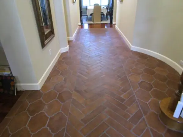 Living Room Terracotta Floor San Felipe Tiles Design in Pakistan
