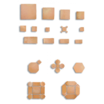 Pak Clay Industry Natural Terracotta Mixed Shape Mosaic Tiles in Lahore