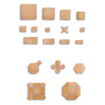 Pak Clay Industry Natural Terracotta Mixed Shape Mosaic Tiles in Lahore