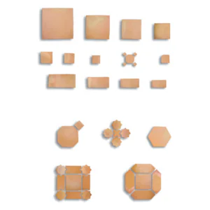 Pak Clay Industry Natural Terracotta Mixed Shape Mosaic Tiles in Lahore