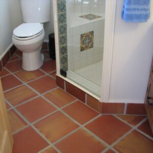 Square 8x8 inch Natural Terracotta Tiles 001 - Image 1