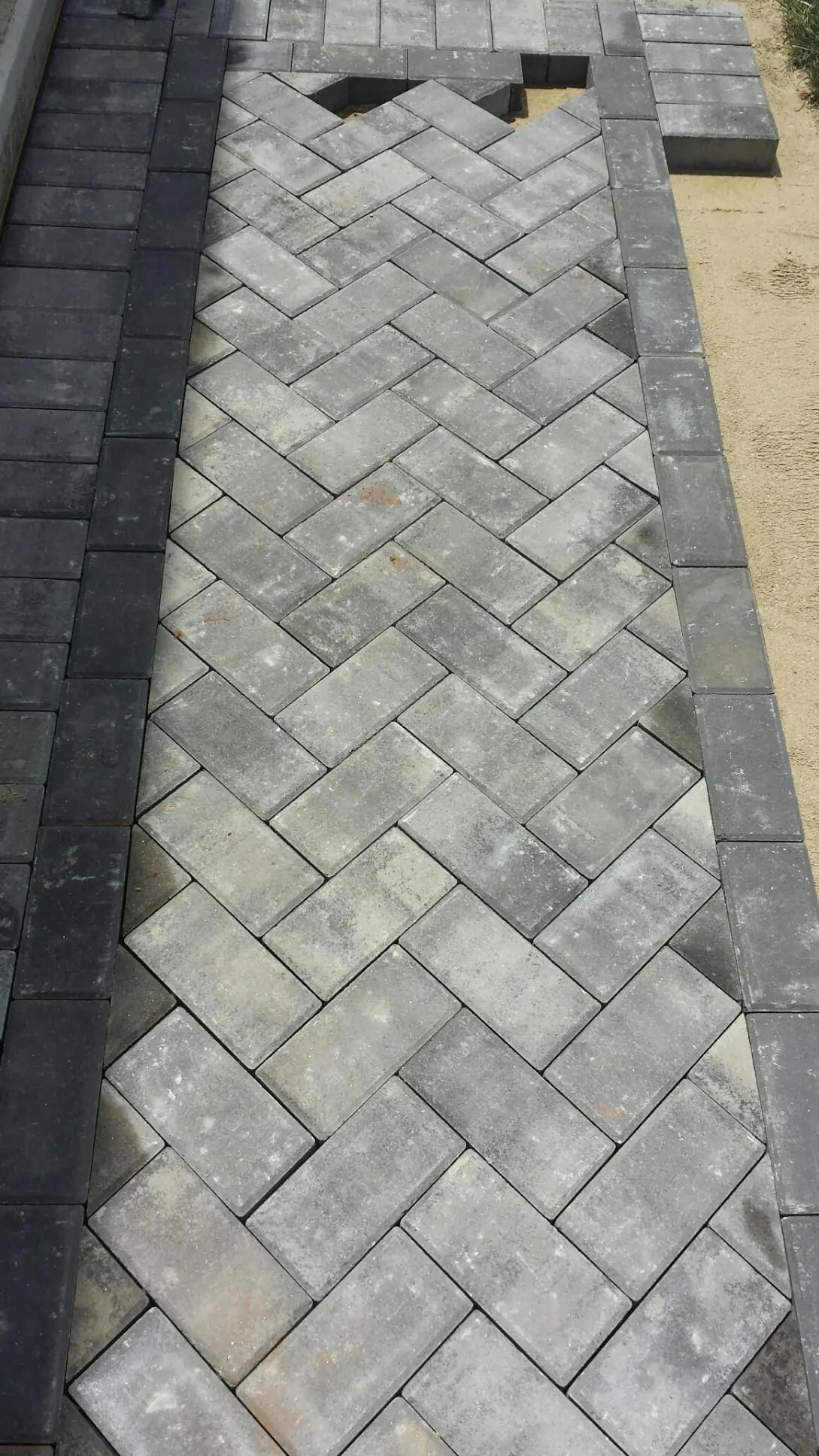 8x4 Grey Paver Tile 001