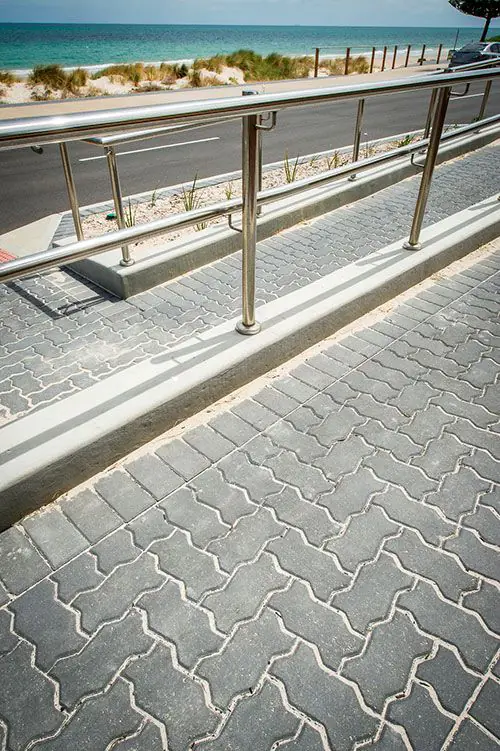 Zig Zag Shape Size 60 mm Concrete Paver Tile in Pakistan