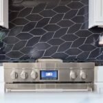 Black Long Hexagon Ceramic Mosaic Tiles
